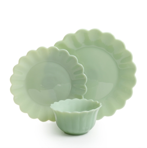 ❤️ New Pioneer Woman Timeless Beauty Jade 2-Pack Dinnerware Sets - Picture 2 of 10